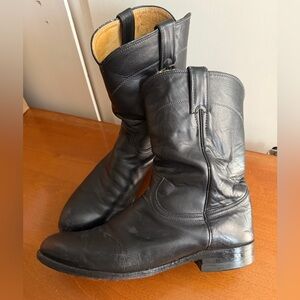 Justin Men’s Classic Roper Western Round Toe Boots-Made in USA